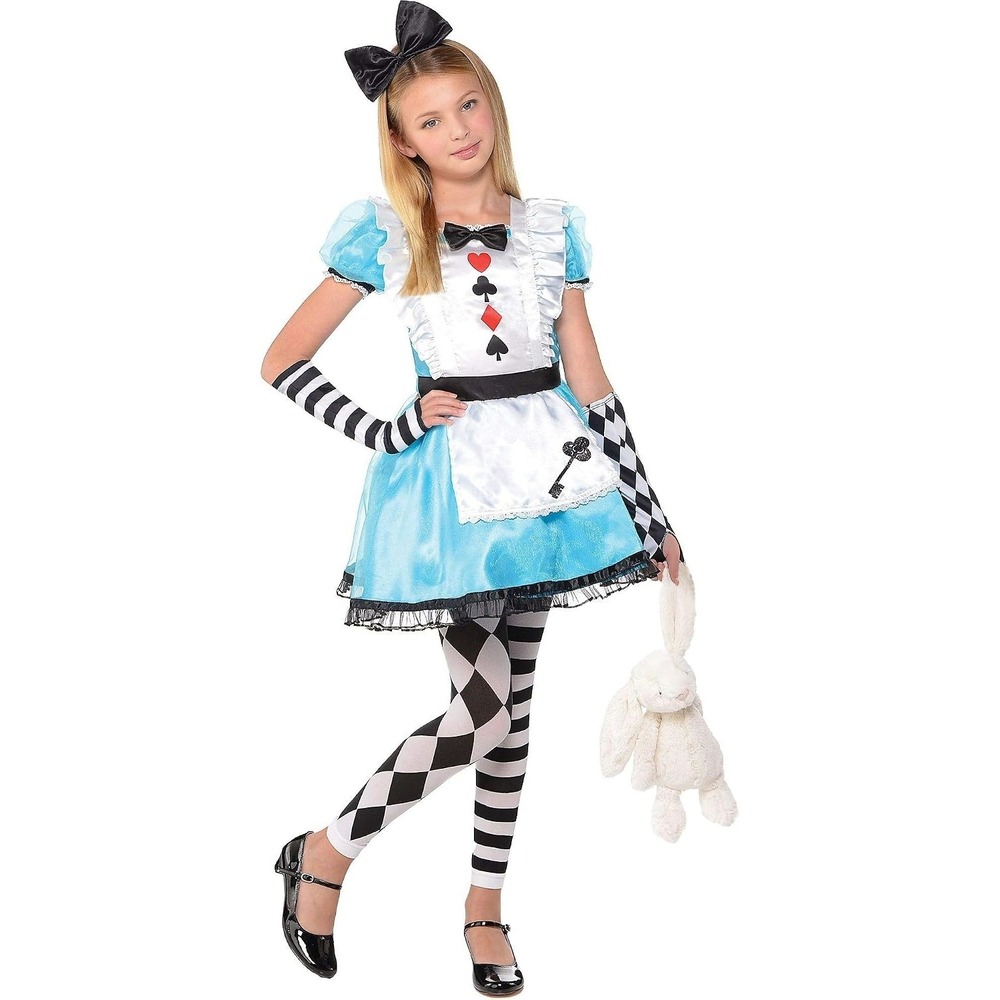 Alice In Wonderland Girls Costume Dress Suit Yourself Size XL 14-16 NWT